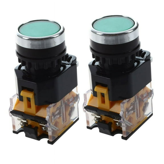 2X LA38-11/203 Push Button Momentary Heavy Duty Power Switch Green,2 x LA38-11/203 Momentary Heavy Duty Switch,Green