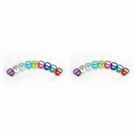 2X LCD Electronic Finger Hand Ring Knitting Row Tally Counter Pedometer Digital Hand Tally Counter Random Color