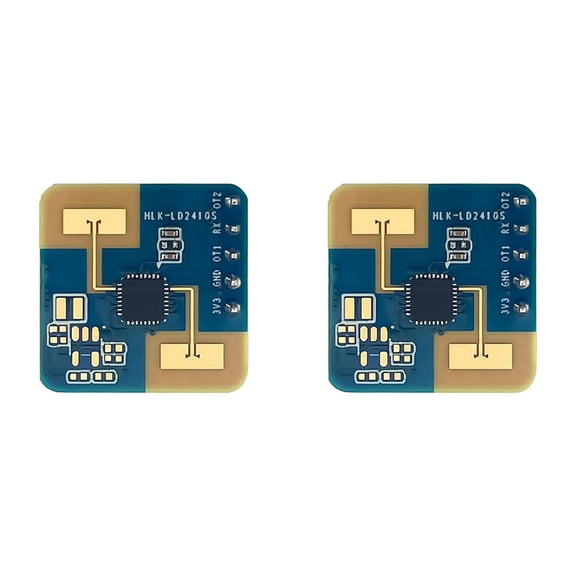2X LD2410S Motion Detection Radar Sensor Module 24GHz Human Presence Radar Sensor, for Smart Home