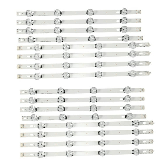 2X LED Backlight Strip 8 Lamp for 42 Inch TV 3.0 42Inch 6916L 1709B 1710B 1957E 1956E,16 * 8 Lamp LED Backlight Strip(4A+4B),white