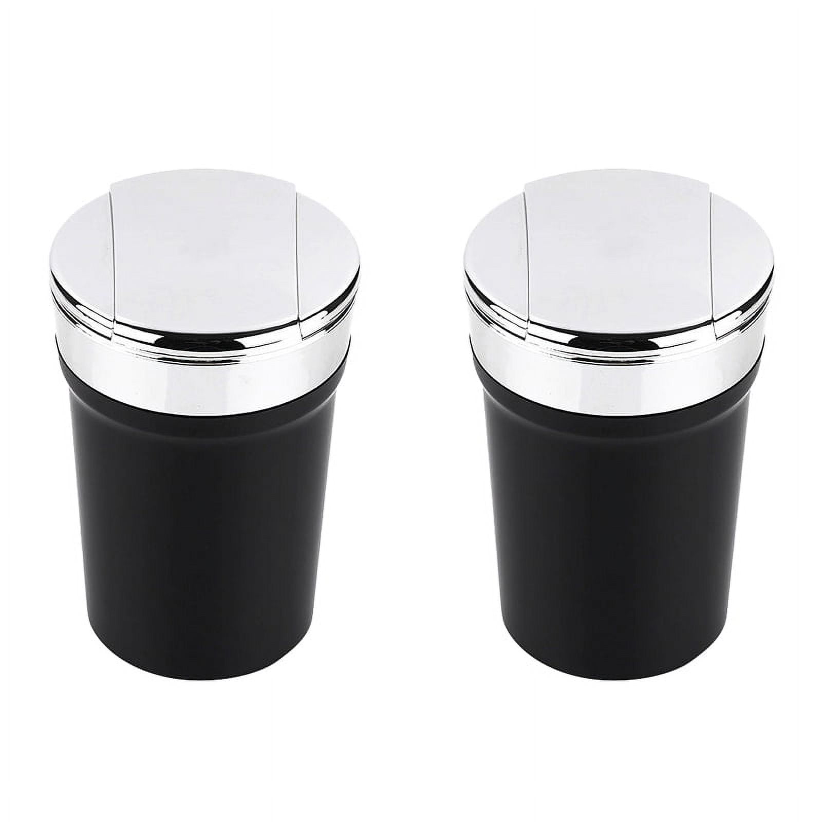2PCS Sealed Windproof Ashtray,Stainless Steel Ashtrays For Cigarettes,Rotating Lid Convenient Smokeless Ashtray Cigar Ash Trays Patio Outdoor Indoor Home - View #9
