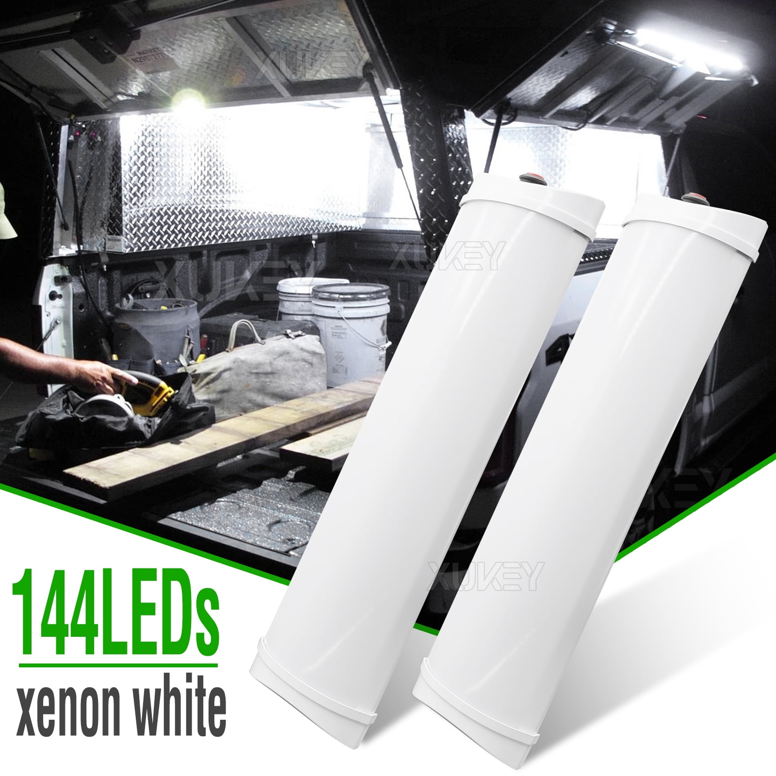 2X LED Car Interior Roof Light Ceiling Dome Lamp RV Camper Trailer