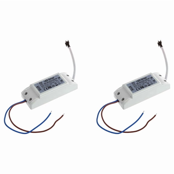 2X LED Driver 20-36W Transformer Driver DC 60-120V AC 85-277V High Quality,2 x LED Driver 2 x Cable,blue &white