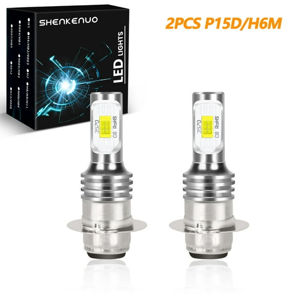 2X LED Headlight H6 Bulbs Light 6000K for Honda Rancher 350 4x4 2x4 ES 2000-2006