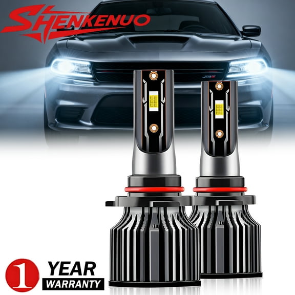 2X LED Headlights Light Bulbs for Dodge Charger 2016 2017 2018 2019 2020 2021 2022 No Hyper Flash Halogen Replacement