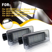 2X LED License Plate Light Tag Rear Lamp Assembly For Nissan Altima 2019-2022 / Rogue 2021-2024