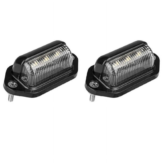 2X LED License Plate Light Waterproof License Plate Tail Light for Trailers, RV, Trucks, Boats