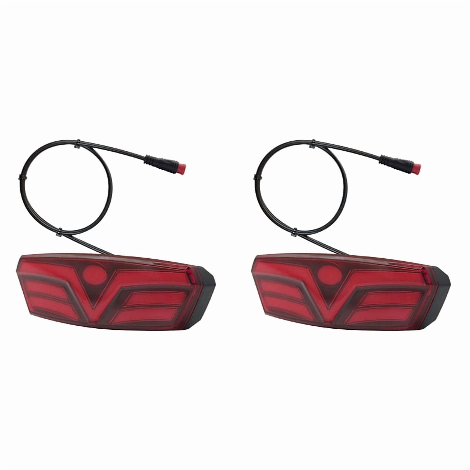 Bicycle Rear Rack Light 2X LED Mountain Bike Luggage Rack Light Waterproof Bicycle Rear Seat ...