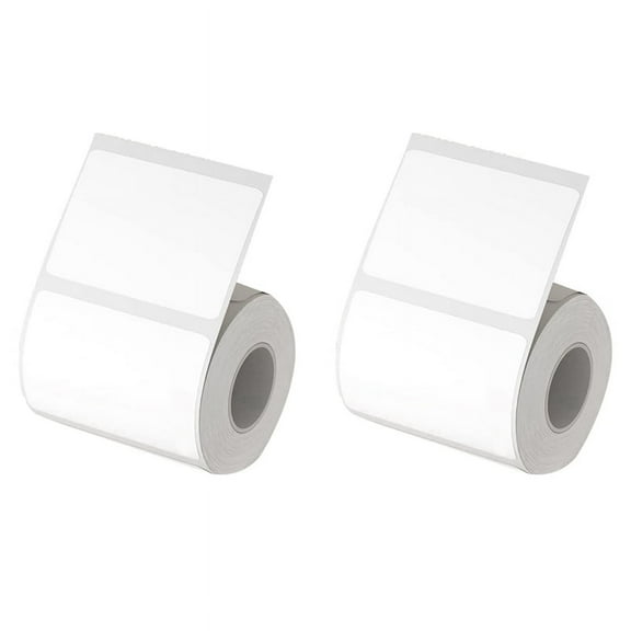 2X Label Maker Tape 50X30mm Waterproof Sticker 230 Paper Labeling Replacement with Self-Adhesive for B21/B3S