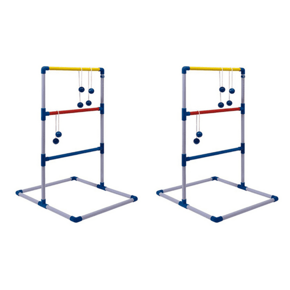 2X Ladder Ball Game Set Golf Toss Backyard Toys Outdoor Games for Adults and Kids