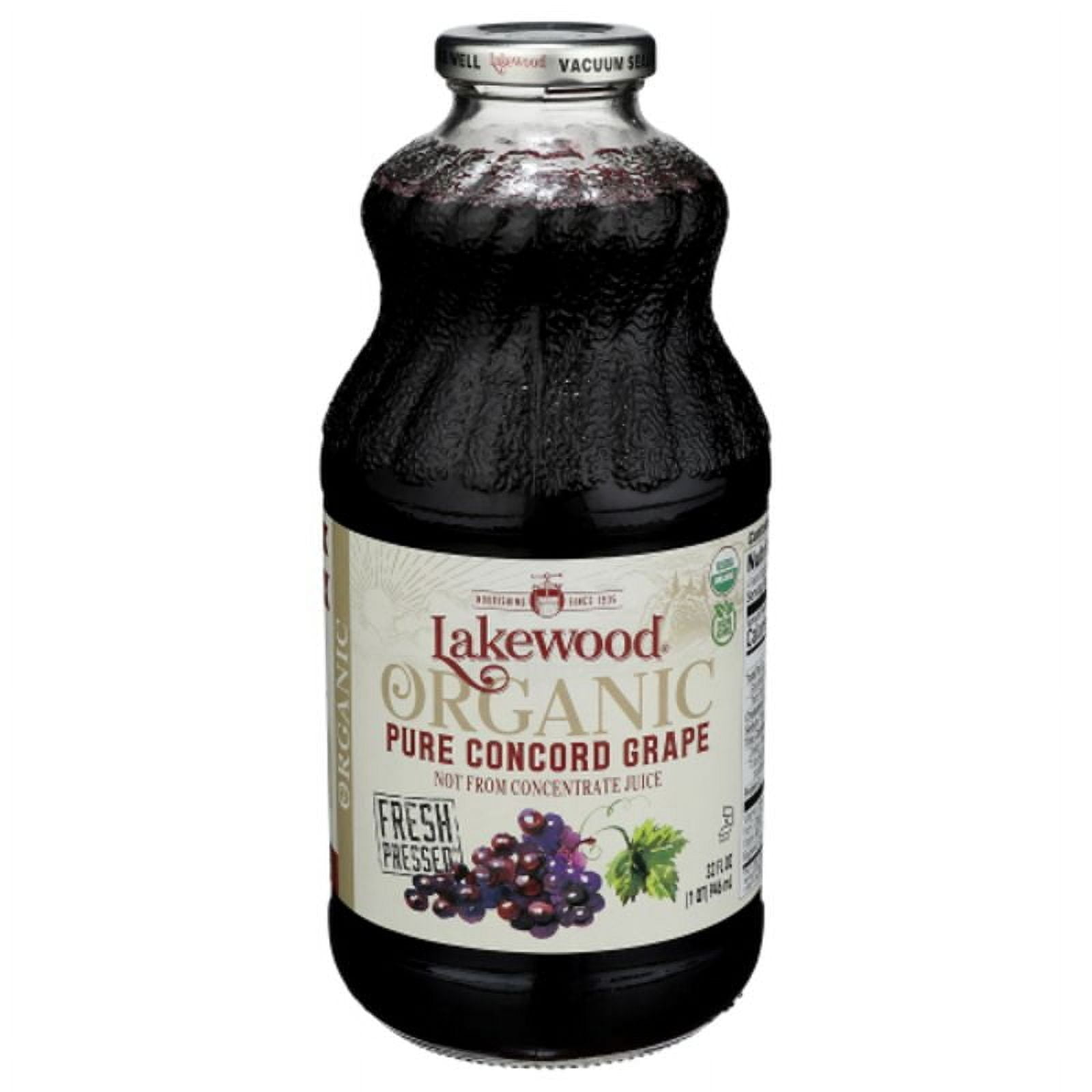 Fresh Look at 2X Lakewood Organic Concord Grape Juice 32 Fl Oz