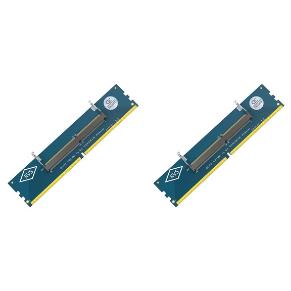 2X Laptop DDR5 RAM to SO DDR5 U-DIMM Desktop Adapter Card, Memory Tester SO DDR5 to DDR5 U-DIMM Converter,2 x Desktop Adapter Card