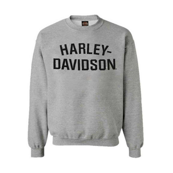2X-Large Mens Sweatshirt, Heritage H-D, Gray Crew Neck (2XL) 30296642