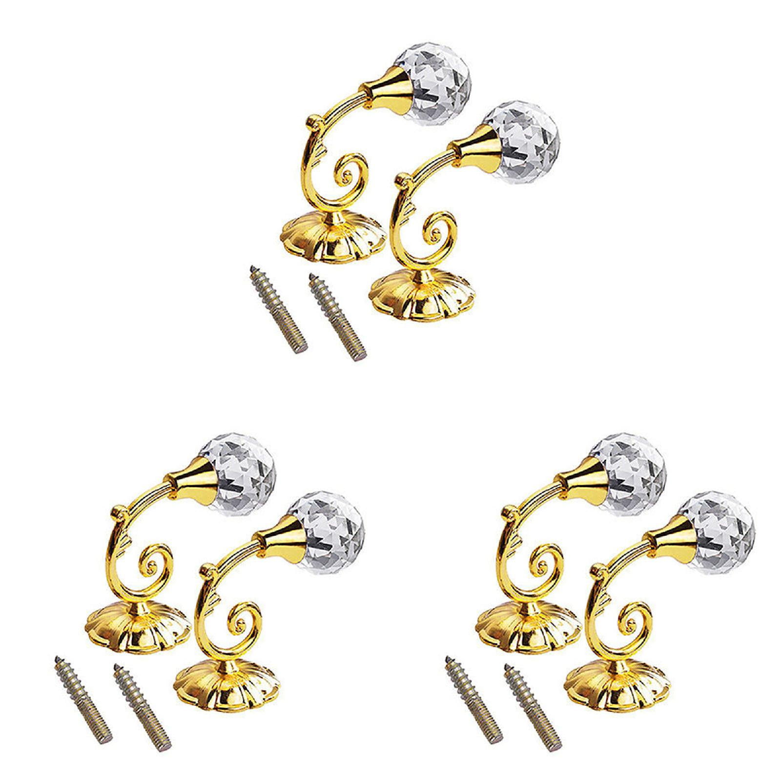 2X Large Metal Glass Curtain Holdback Wall Tie Back Hanger Holder Light