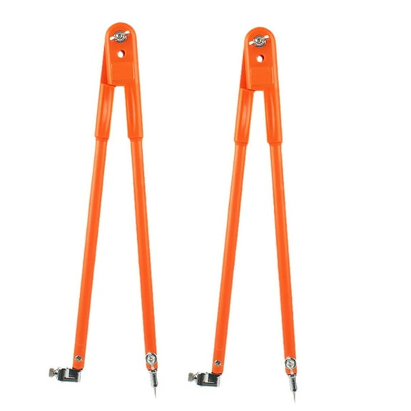 2X Large Size Carpenter Precision Pencil Compasses Large Diameter Adjustable Dividers Marking and Scribing Compass