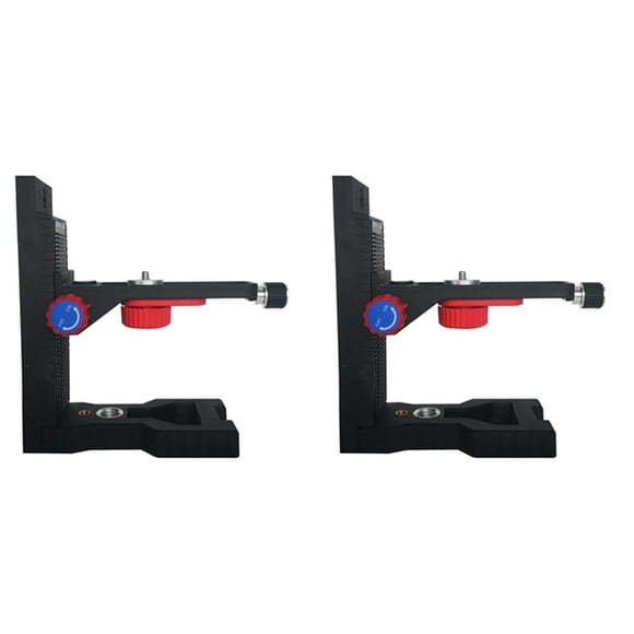 2X Laser-Level Magnetic Bracket L-Shape Adjustable 5/8Inch Mount Adapter Line Laser-Positioning Base,2 x Magnetic Bracket,Black