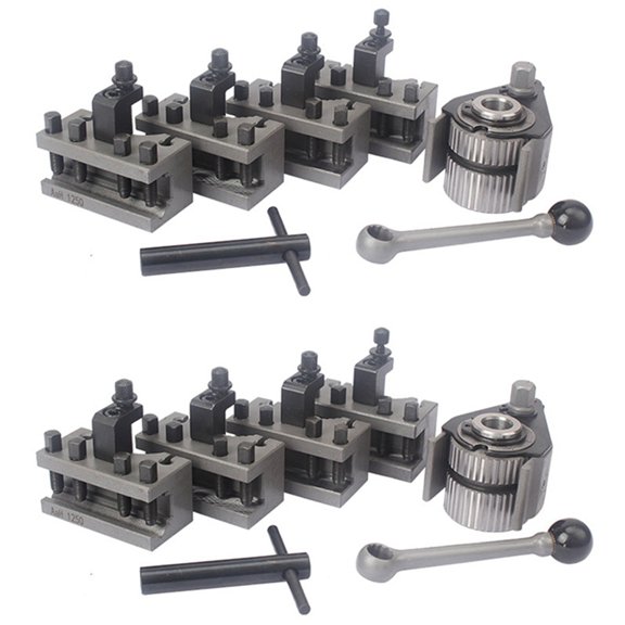 2X Lathe Quick Change Tool Post Set WM210V&WM180V&0618 12X12mm Tool Rest for Swing over Bed 120-220mm