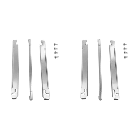 2X Laundry Stacking Kit Chrome Steel Fit for 27-in Washers and Dryers Replacement Parts (27 Inch)