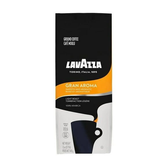 2X - Lavazza Gran Aroma Light Roast Ground Coffee - 12oz