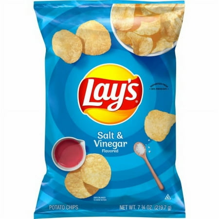 2X-Lay's Salt and Vinegar Flavor Potato Chips - 7.75 oz