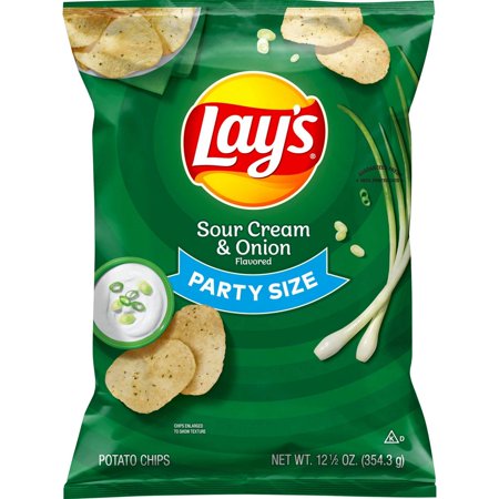 2X - Lay's Sour Cream Onion Flavored Potato Chips - 12.50oz