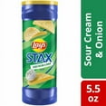 thumbnail image 1 of 2X-Lays Stax Sour Cream and Onion Potato Chips - 5.5 oz, 1 of 4