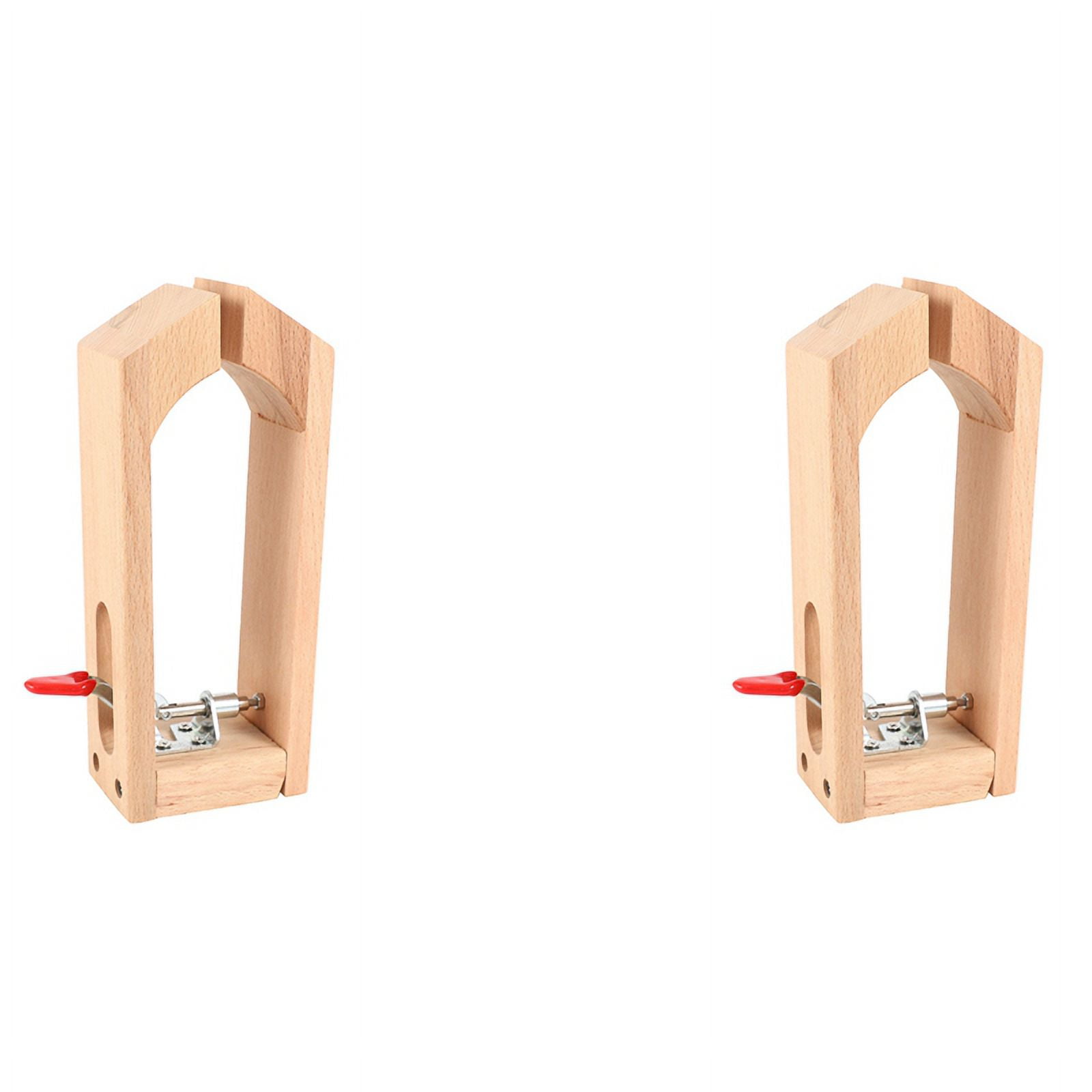 2X Leather Craft Retaining Clip Wood Tools Hand Tool Set Table Desktop Stitching Sewing Lacing Horse Clamp Tools