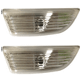 2X Left Side Wing Mirror Door Indicator Lens Turn Signal Light Cover