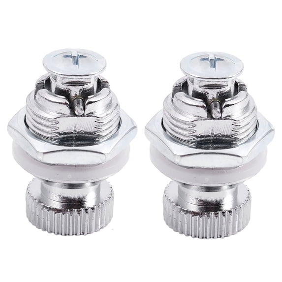 2X Lever Lock for Furniture, with Round Knob, External Thread 1.7 cm
