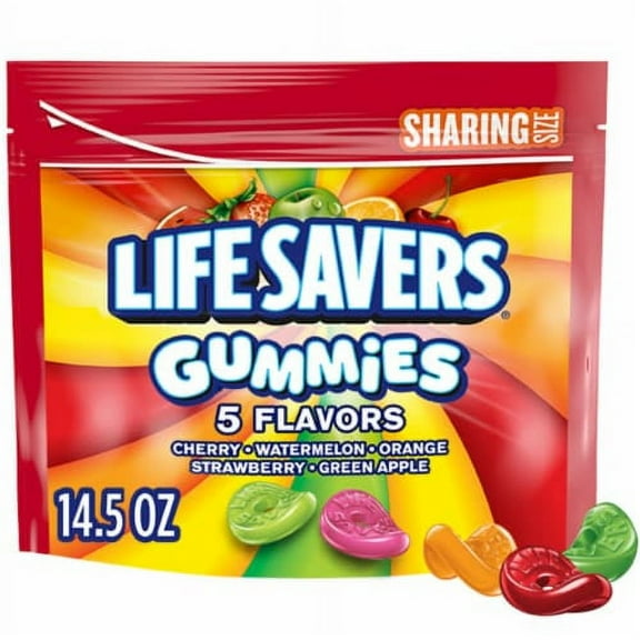 2X - Life Savers 5 Flavors Gummy Candy Sharing Size Bag