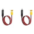 thumbnail image 1 of 2X Lighter Charging Cable XT90 Female Connector to Car Cig Male Plug for Solar Generator Power Station 14AWG 12V, 1 of 6