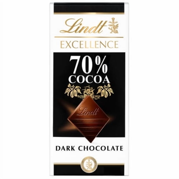 2X - Lindt EXCELLENCE 70% Cocoa Dark Chocolate Candy Bar