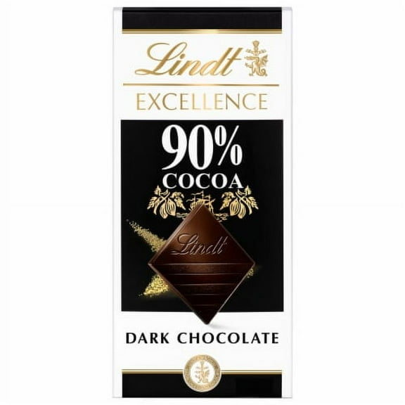 2X - Lindt EXCELLENCE 90% Cocoa Dark Chocolate Candy Bar