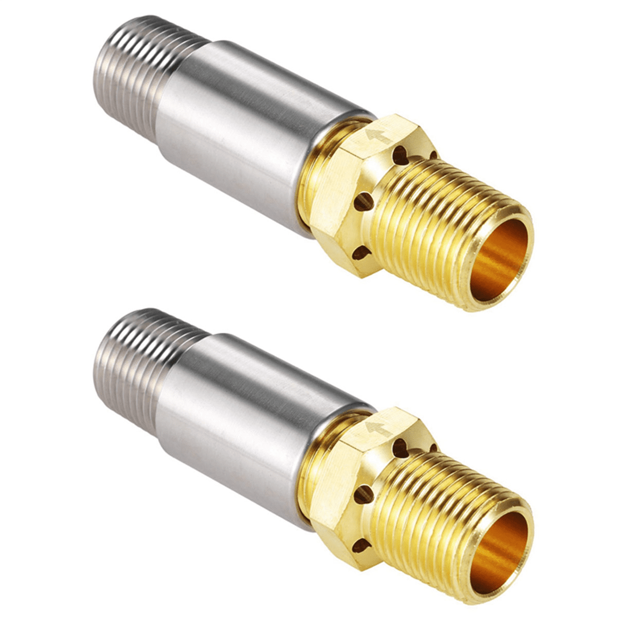 2X Liquid Propane Gas Fire Pits 1/2in Air Mixer Valve, Mixer Valve with