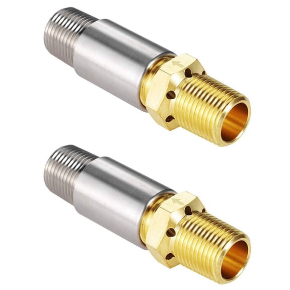 2X Liquid Propane Gas Fire Pits 1/2in Air Mixer Valve, Mixer Valve with High Capacity 90K BTU