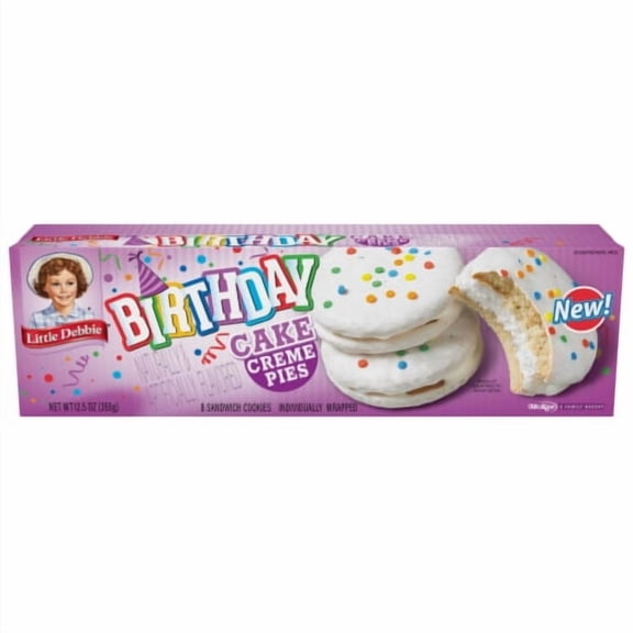 Little Debbie Birthday Cake Creme Pies - 12.5oz - Pack of 2