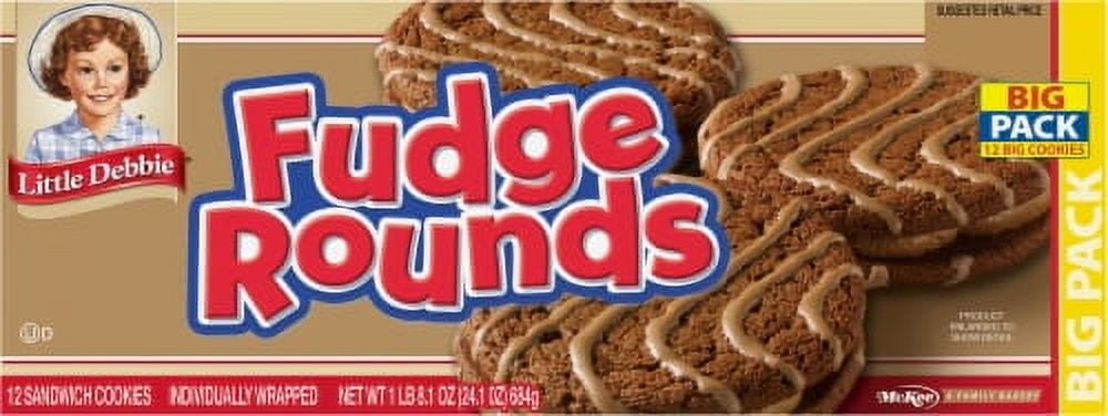 2X-Little Debbie Fudge Rounds Big Pack - 2 oz - 12 ct