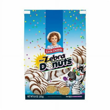 2X-Little Debbie Mini Zebra Donut Snack Cakes - 8.9 oz