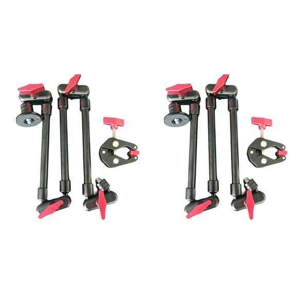 2X Live Studio Action Placement Clip Stand, Mobile Phone Magic Arm Stand Base, Tablet Stand Clip