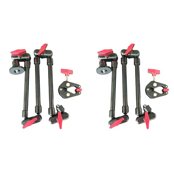 2X Live Studio Action Placement Clip Stand, Mobile Phone Magic Arm Stand Base, Tablet Stand Clip