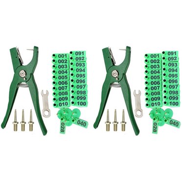 Red Ear Tag Tool Tagger For Sheep Goat Hog Beef Cow – Livestock Applicator