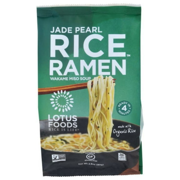 2X - Lotus Foods Jade Pearl Rice Ramen with Miso Soup 2.8 oz