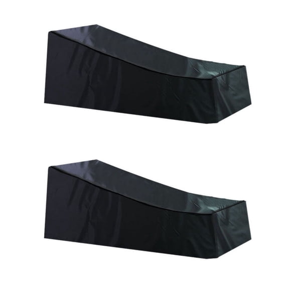 2X Lounge Chair Covers Waterproof Outdoor Garden Anti-UV, 210D Material,Furniture Sunbed Cover, 78.7X 26.7 x 27.5Inch