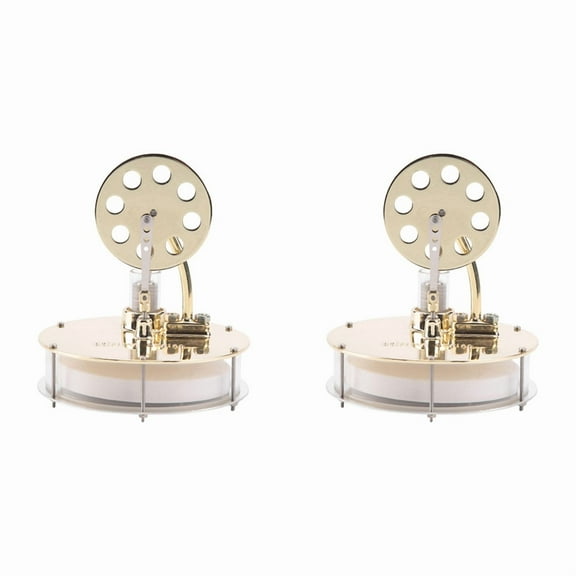 2X Low Temperature Stirling Engine Model Steam Power Science to Make Physical Experiment Toys Model Ornaments