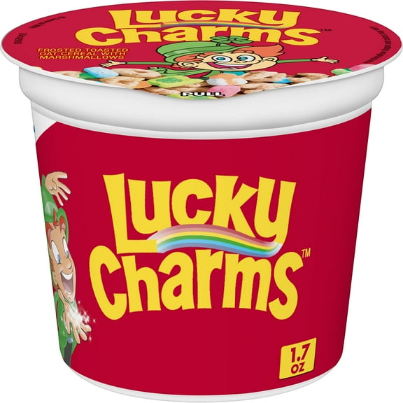 2X - Lucky Charms Gluten Free Cereal With Marshmallows, 1.7 Oz Single Serve Cereal Cup