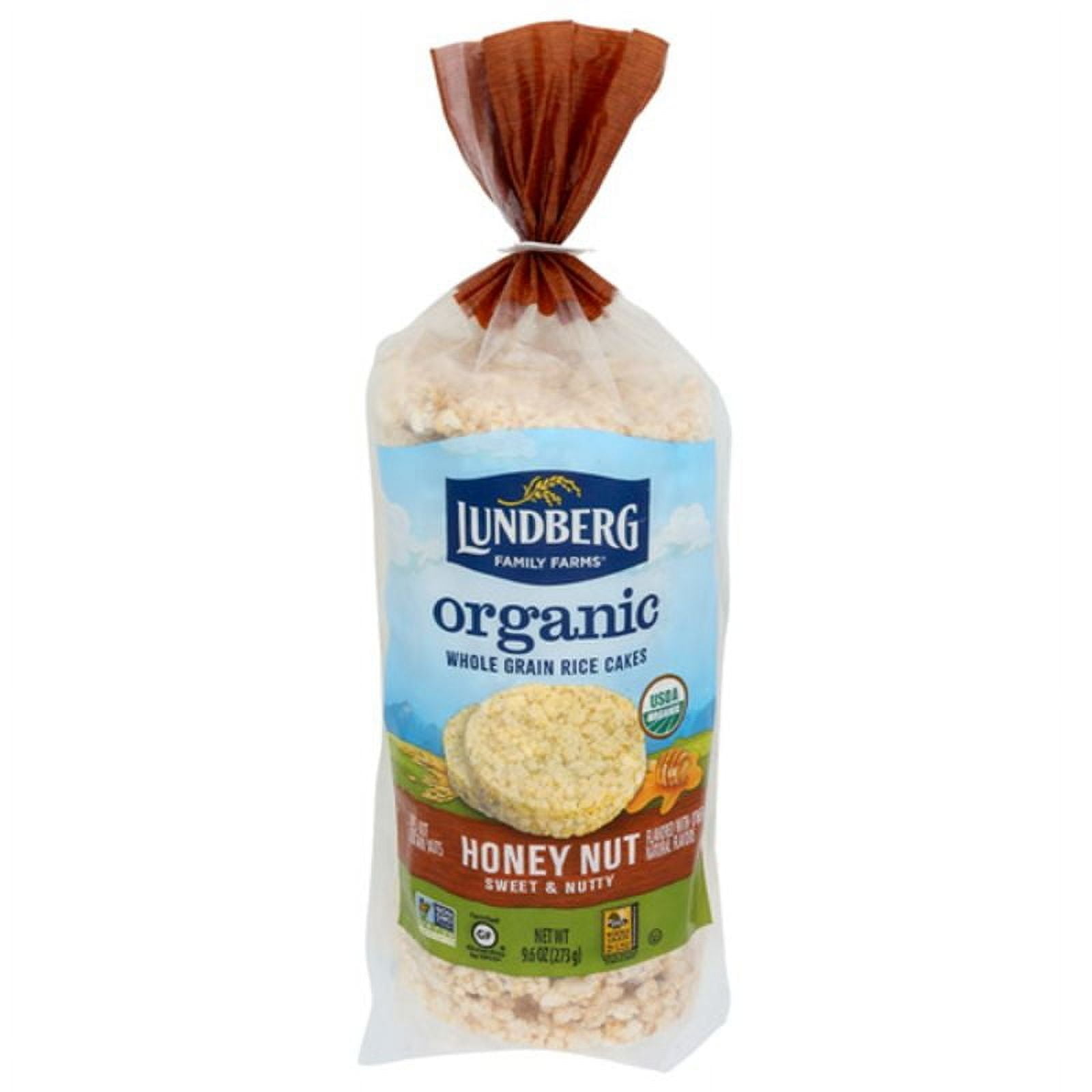 2X - Lundberg Organic Honey Nut Rice Cakes 6 x 9.6 oz - Walmart.com