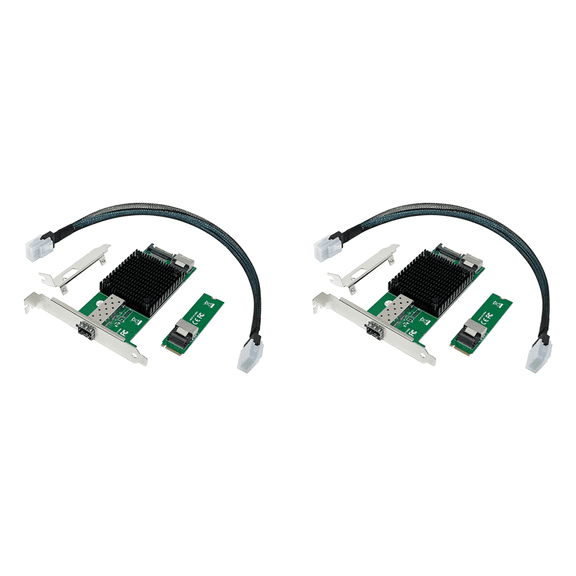 2X M.2 10G Server Network Card M X520-DA1 SFP+Fiber Optic Industrial Computer JL82599EN Chip