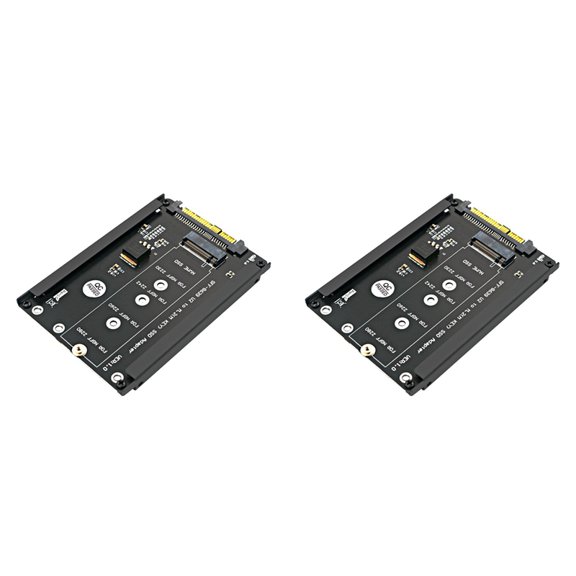 2X M.2 NVME Key M SSD to SFF-8639 U.2 Adapter Riser Converter with Frame Bracket Support 2230 2242 2260 2280 M.2 SSD