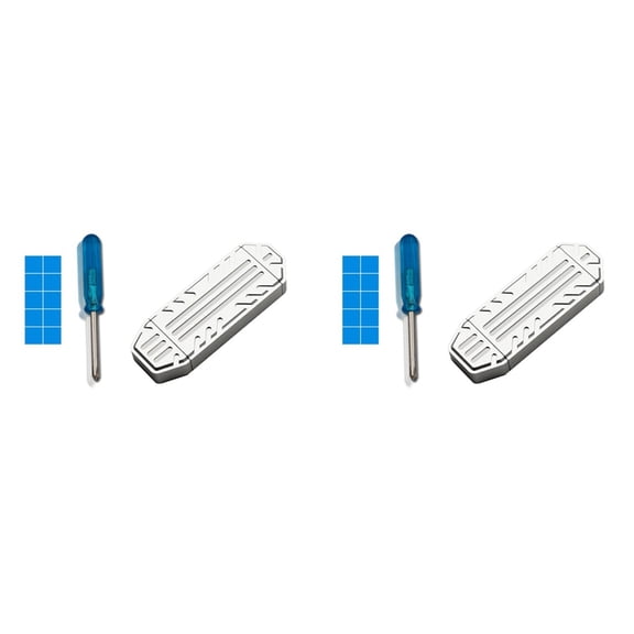 2X M.2 NVME SSD Case External Enclosure USB 3.2 Gen2 10Gbps Type-A + Type-C M2 NVME Adapter Box Supports 2230,2 x M.2 NVME SSD Case 2 x screwdriver 2 x heat sink,Silver