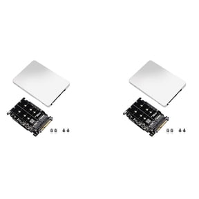 2X M.2 SSD To U.2 Adapter 2In1 M.2 NVMe And SATA-Bus NGFF SSD To PCI-E U.2 SFF-8639 Adapter PCIe M2 Converter,with Shell